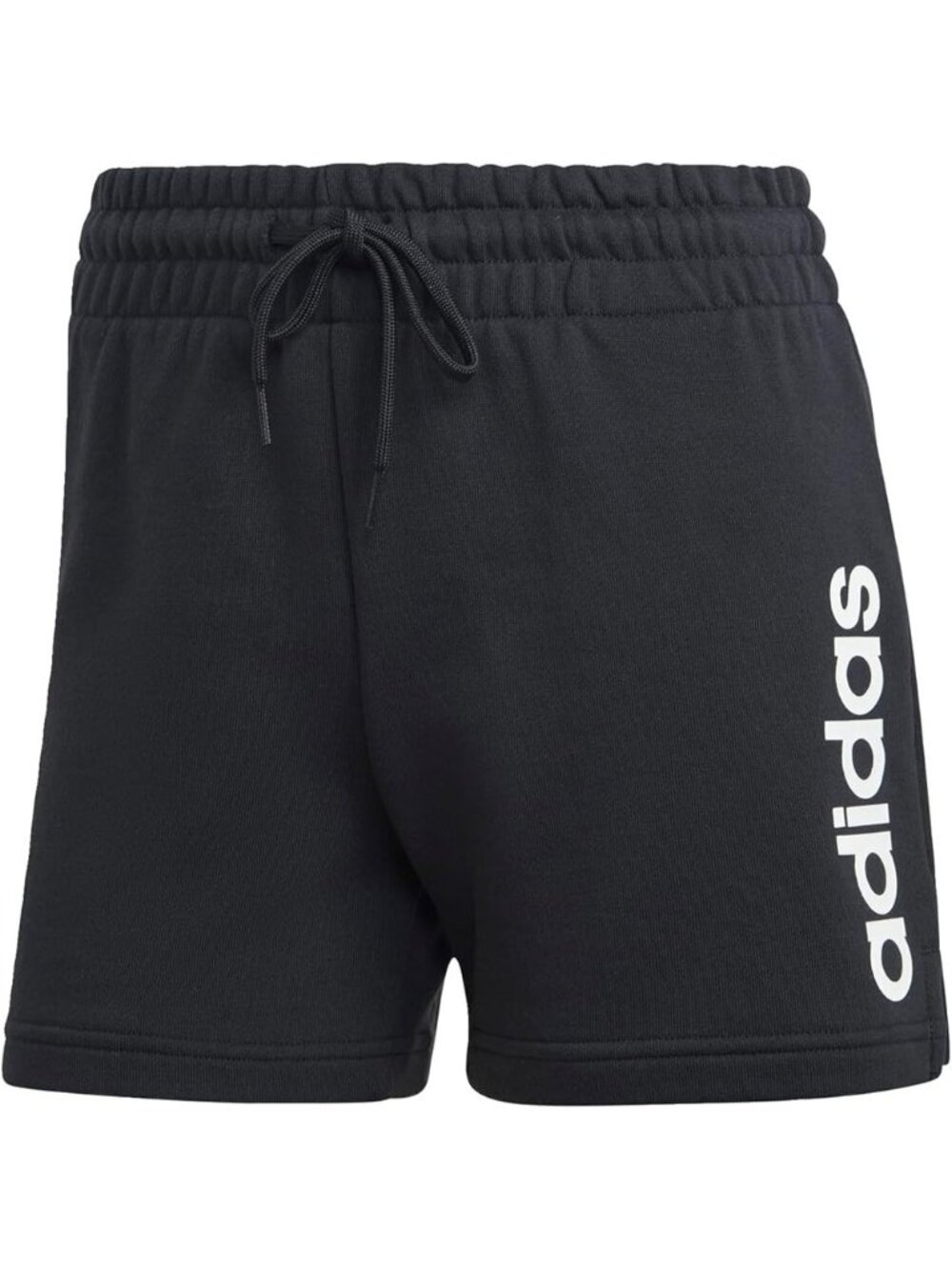 Adidas Womens Plus Size 3X Black Essentials Linear Fleece Terry Shorts NEW